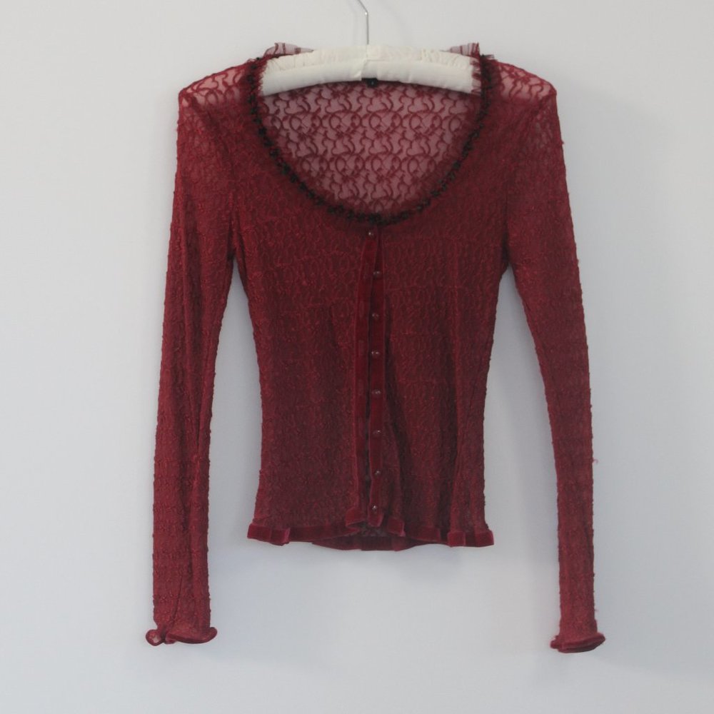 Betsey Johnson long sleeve top S
